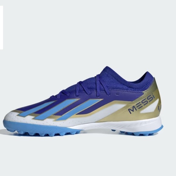 Adidas X Crazyfast League TF Messi Turf Soccer Cleats Blue ID0718 Mens Size 11.5 main image 7